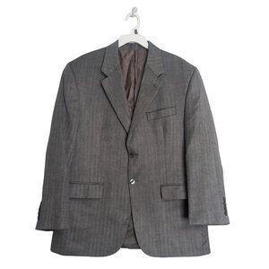 Lauren Ralph Lauren Silk Wool Blend Men's Chevron Print Sport Jacket Blazer 42S